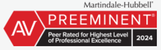 Martindale-Hubbell | AV PREEMINENT | Peer Rated for Highest Level of Professional Excellence | 2024
